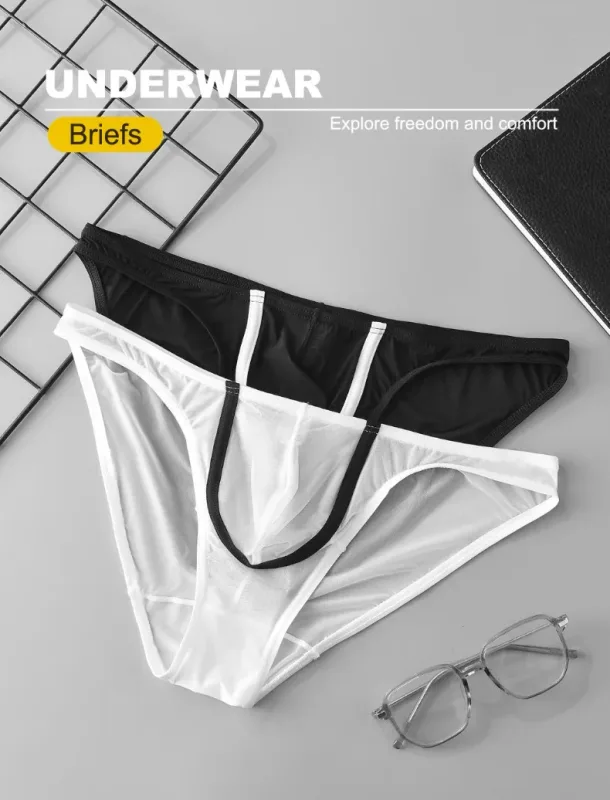 MAN Men Underwear Sexy Low Rise Briefs Tangas Sexis De Hombre Breathable Men Underwear Brief 2-Pack — image 7