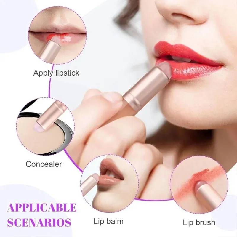Upgrade Silicone Lip Brush With Cover Like Fingertips Lipstick Blooming Brushes Brush Brush Soft Q MultiFunction Eye Concea — image 3