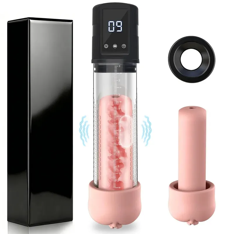 Luxurious Field Penis Pump Vacuum Enlargement Extend Delay Stamina Penis Trainer Masturbators Cup Dick Pump Adult Sex Toys Men