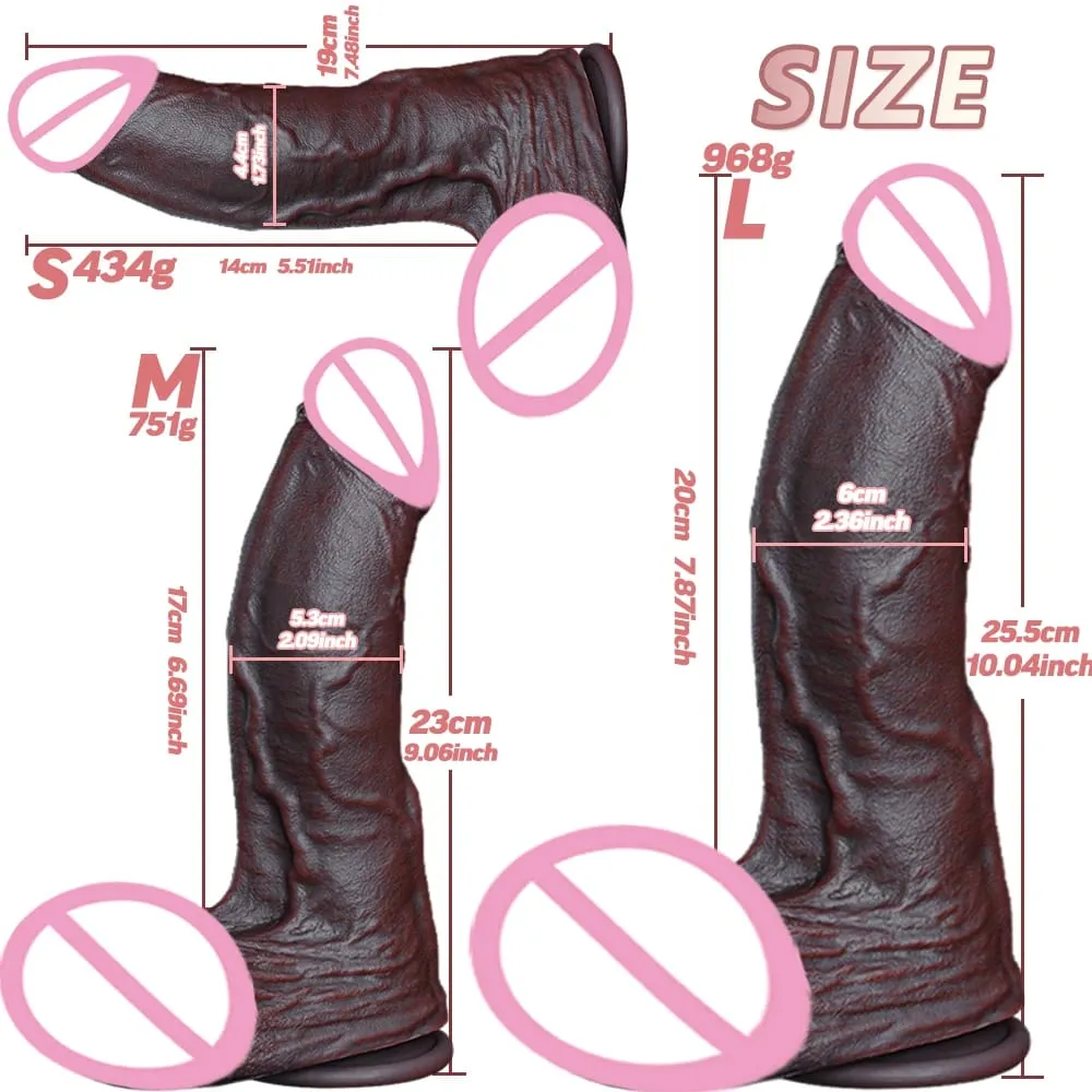 Ρεαλιστικό μαλακό Big Dildo XXL πορνό Τεράστιο παχύ ψεύτικο πέος διπλό κόκορας σιλικόνης γυναίκα άνδρας αυνανισμός βεντούζα παιχνίδια πρωκτικού σεξ — image 2