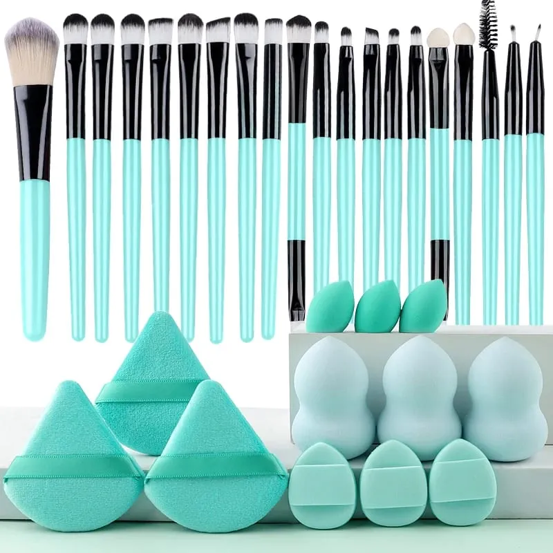 20PCS Detail Makeup Brushes Kit Soft Bristles Concealer Eyeliner Brush Eyeshadow Shader Brush Facial Cosmetic Beauty Tools