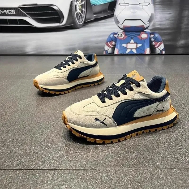 Casual Shoes Men's Sports Shoes Summer Casual Thick Soled Men's Shoes Soft and Comfortable Non-slip Outdoor Fashion Board Shoes