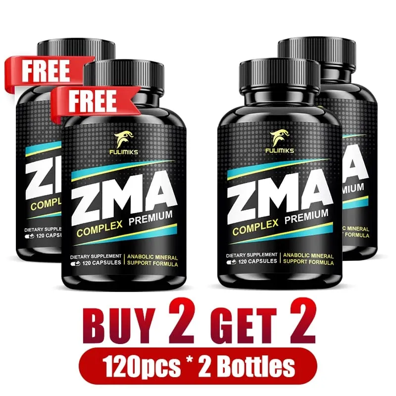 Buy 2 Get 2 Free! Easter Gift ZMA Supplements Capsules with Zin Vitamin B-6 Support Energy Brain Overall Health — image 12