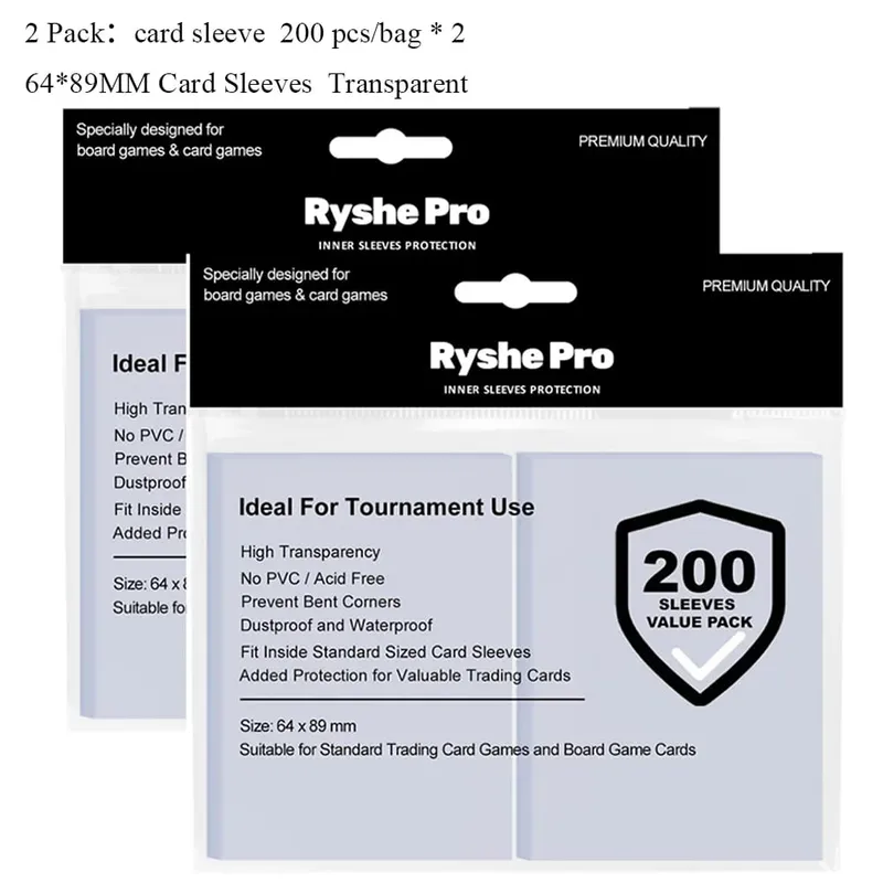 100ks Hot Transparent MTG Card Sleeves Standardní velikost Průhledný TCG Card Protector Vnitřní kryt karty pro sportovní stolní hry 64x89mm — image 8