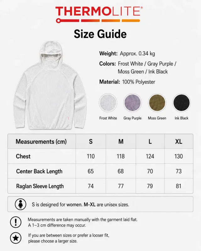 Thermolite® All Season Thermal Hoodie Unisex Lättvikts Quick Dry Pullover Sweatshirt Andas Vinter Mid Layer Activewear — image 5