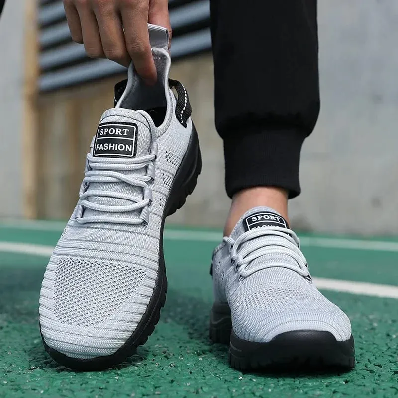 Trampki Męskie Oddychające modne buty do biegania Lekkie sportowe obuwie treningowe Męskie tenisówki tenisowe Masculino — image 3