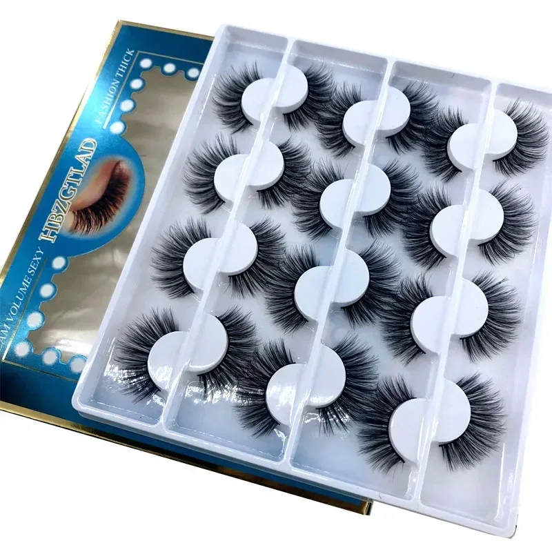 12 pairs of Multipack 3D mink false eyelashes handmade soft and fluffy natural eye makeup tool — image 13