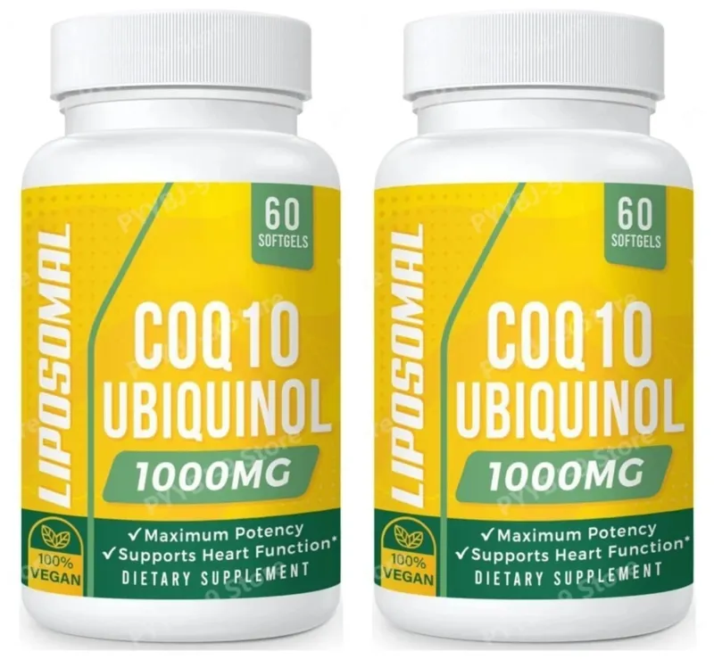 CoQ10 Ubiquinol 1000MgมังสวิรัติSoftgels 60 Ct LiposomalการดูดซึมสูงCoenzyme Q10สำหรับหัวใจEnergyสารต้านอนุมูลอิสระทุกวันสนับสนุน