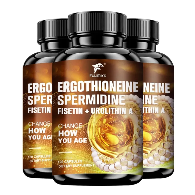 Ergothioneine & Spermidine Anti-Aging Capsules with Fisetin Urolithin A & PQQ Supports Cellular Health & Skin Rejuvenation — image 8