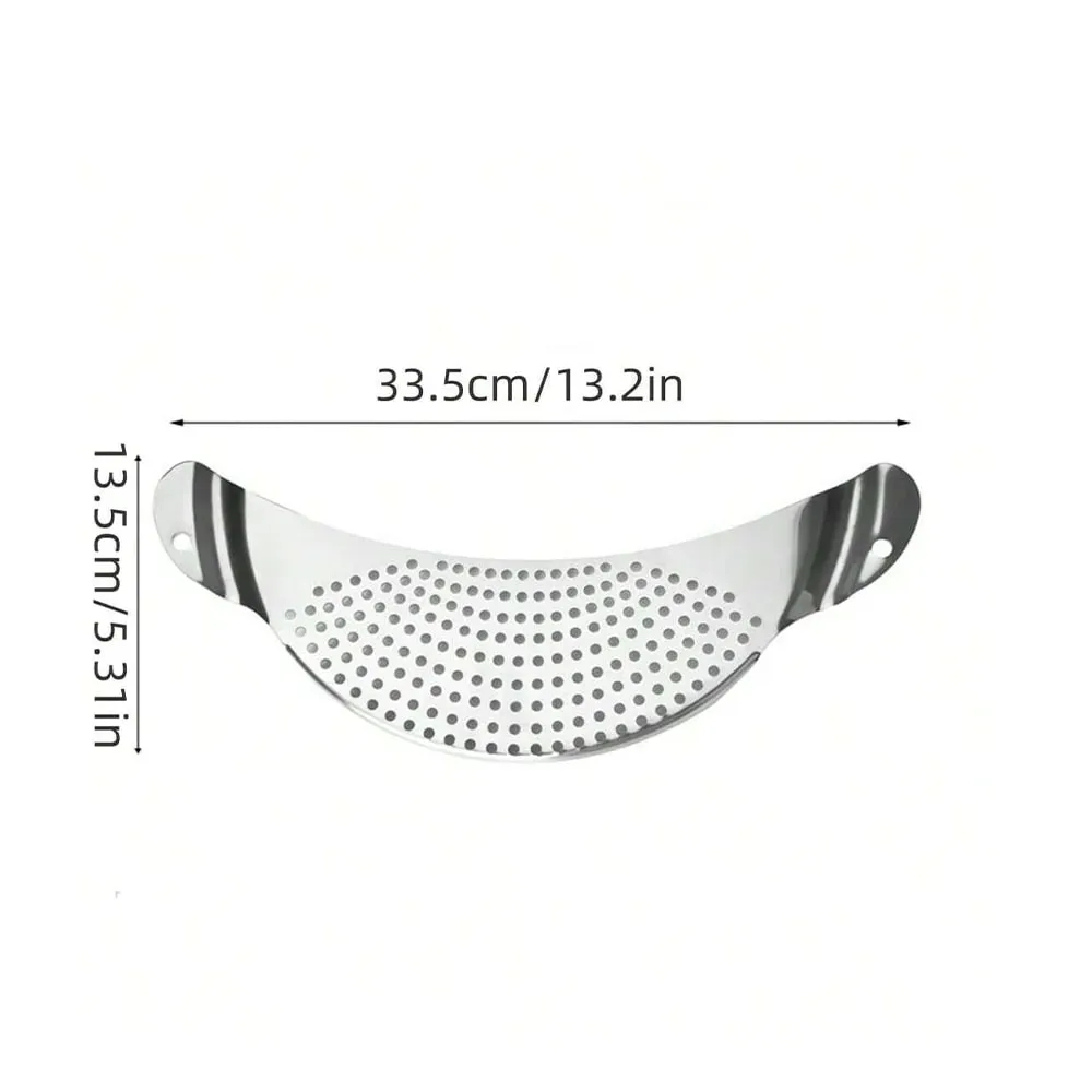 1/2Pcs Pot Strainer Set Stainless Steel Universal Fit Dishwasher Safe Colander for Fruit Veggie Pasta Home Kitchen Cooking