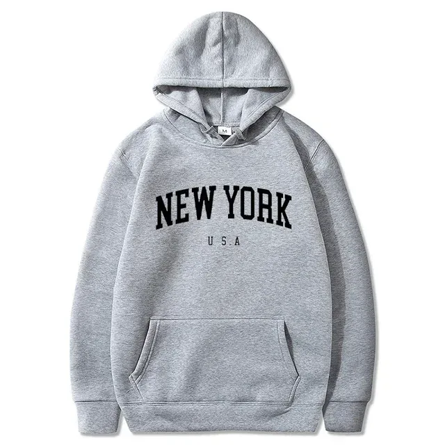 Women New York U.S.A City Hoodies Fashion Letter Printed Graphic Sweatshirts Loose CasuaMen l Harajuku Hooded Pullover Sportwear — image 37