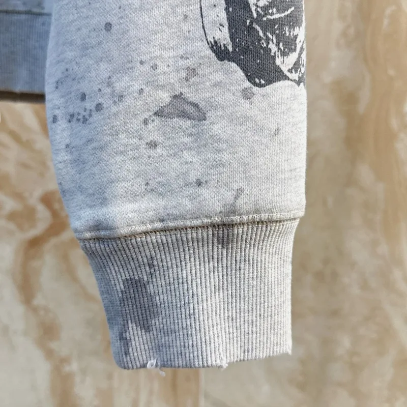 Saint Hoodies Classic Terry Material O-Neck High Quality Men Women Washing Retro Long Sleeve Cotton Coat Arrival Oversize Loose — image 3