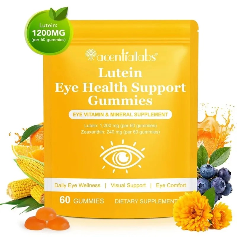 Lutein Eye Health Gummies 40mg with Zeaxanthin Vitamin A C & E Visual Support Blue Light Support & Eye Comfort Vegan 60 Count — image 8
