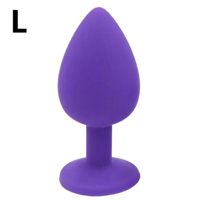 Unisex Silicone Butt Plug 3 Sizes Anal Dildo Sex Stopper Adult Toy for Men/Women Couple Anal Trainer No Vibrator — image 18