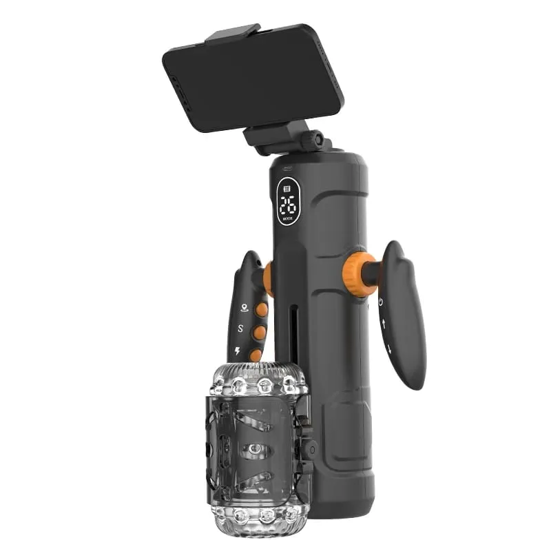 Male Masturbator Thrusting Machine Automatic Telescopic Double Handle Sex Machine Stroker Pocket Pussy Adult Sex Toys for Men 18