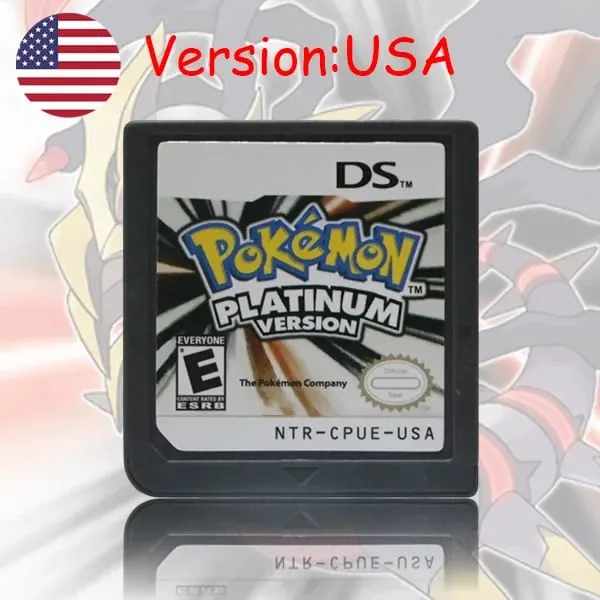 Cartouche de jeu NDS série Pokemon platine perle diamant HeartGold SoulSilver USA/EUR/FRA/ITA/NOE/AUS/ESP Version pour NDS