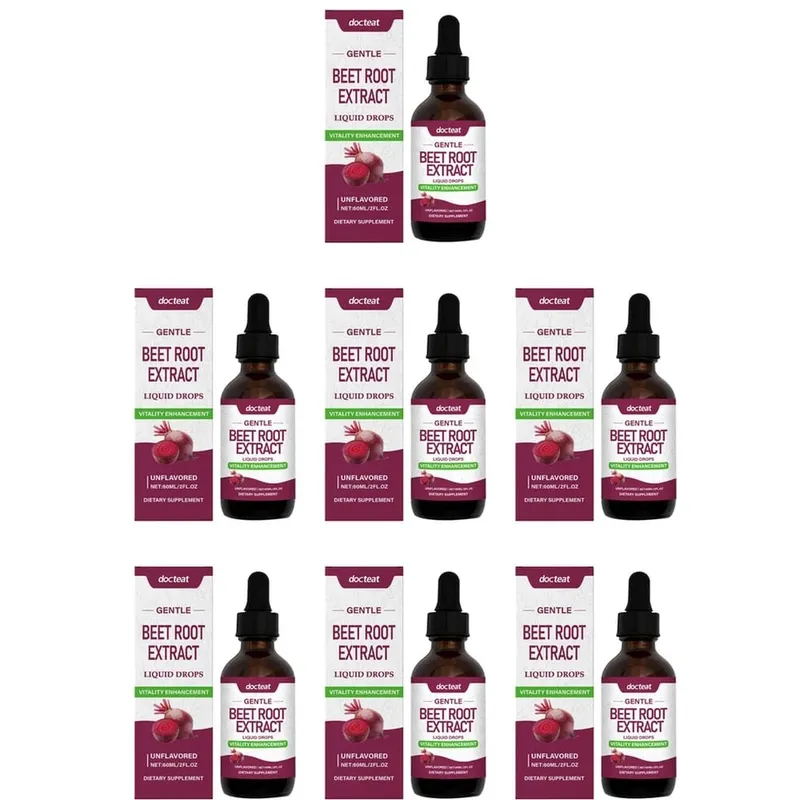 Docteat Beet Root Extract Liquid Drops Unflavored Supports Cardiovascular Health Supports Physical Activity Performance 60 ML