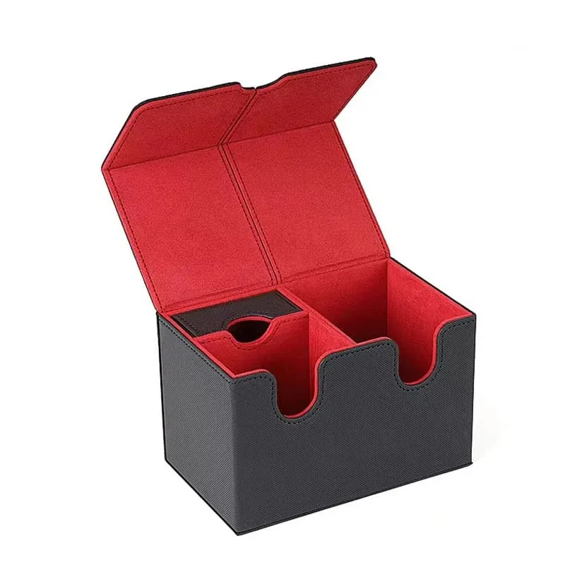 Card Storage Box Card Box Big Case Mezzanine Storage Box Top Side Installation Toys Games Collection Card for Trading — image 4