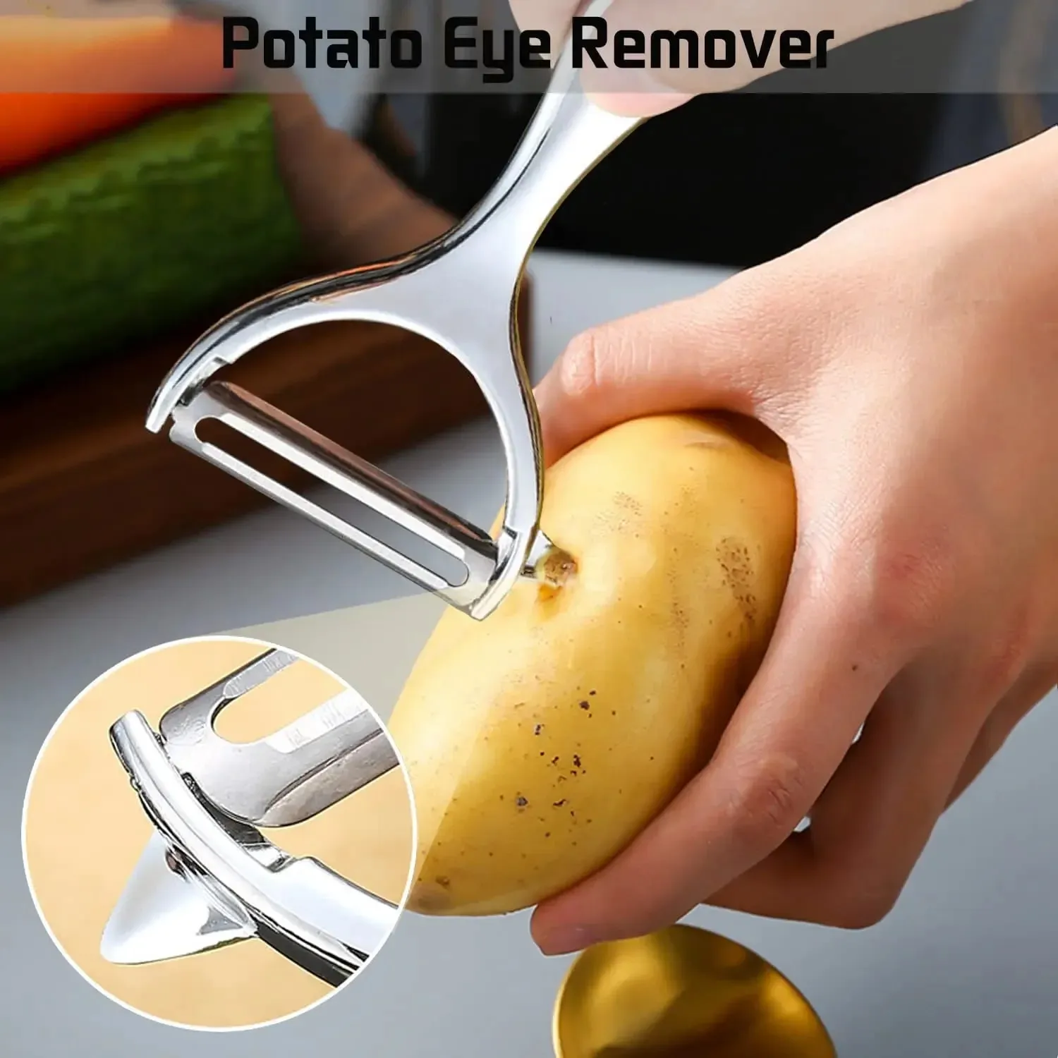 สแตนเลสสตีลผัก Peeler Potato Peeler มัลติฟังก์ชั่แครอทเครื่องขูดผลไม้เครื่องมืออุปกรณ์ครัว Gourmet Pelador Bar