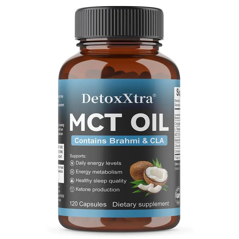 MCT Oil Capsules Natural Clean Energy & Cognitive Focus Supplement Clarity Brain & Body Gut Wellness Support Non-GMO — image 9