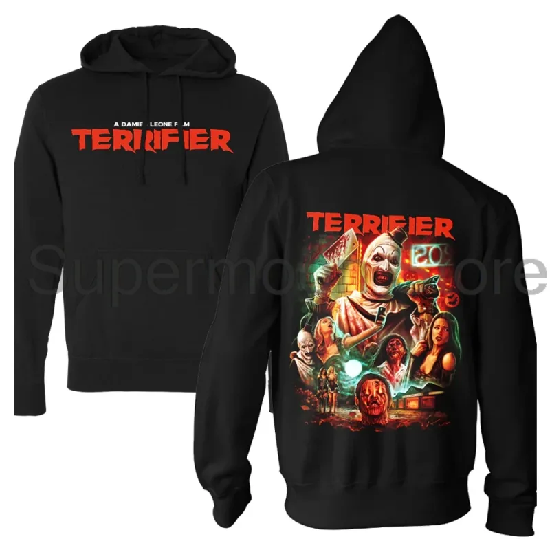 Terrifier Movie Hoodie Unisex Long Sleeve Streetwear Women Men Hooded Sweatshirts 3D Clothes — image 9