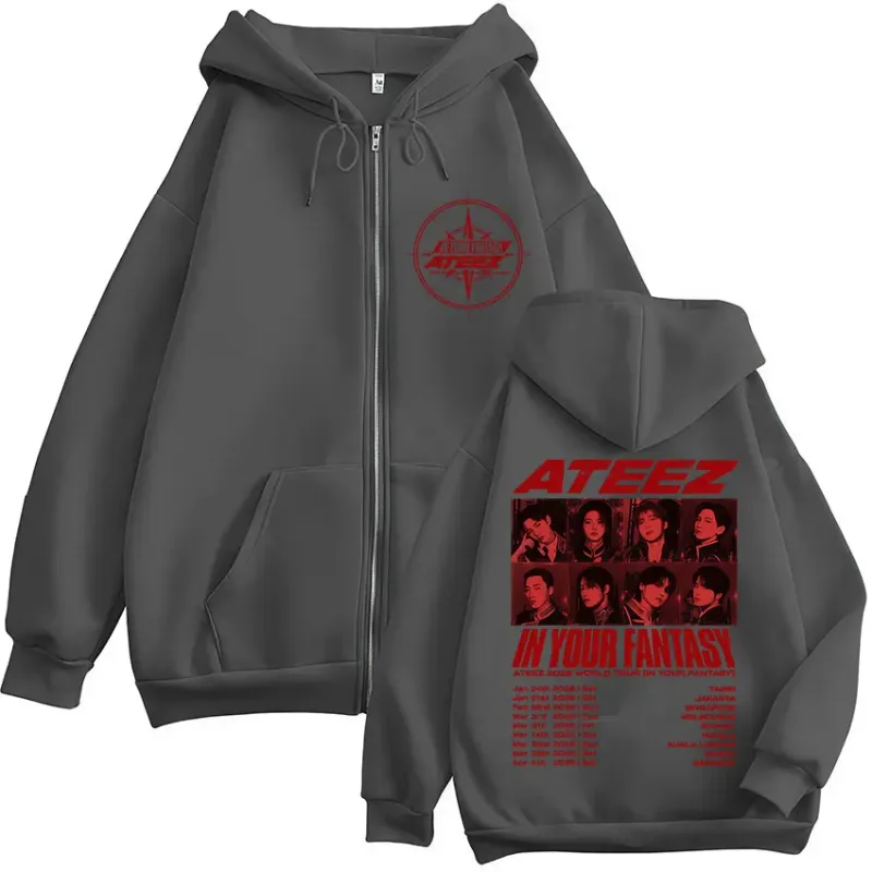 2026 World Tour in Your Fantasy Zipper Hoodies Korean Kpop Men Women Clothing Fashion Zip Up Sweatshirts Jackets Coats — image 5