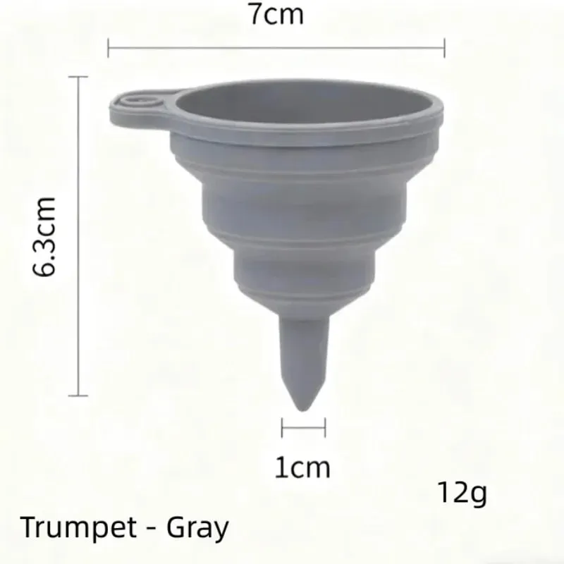 Embudo de silicona plegable S L para rellenar botellas, embudo de silicona para cocina, utensilios de cocina plegables, relleno de aceite, 1/3/5/10 Uds. — image 15
