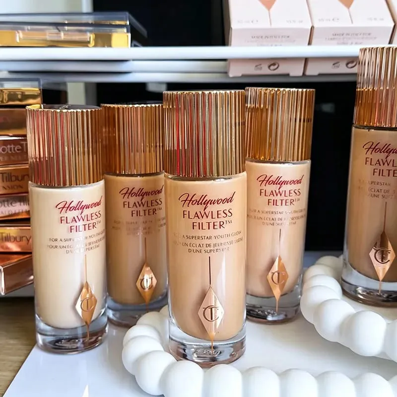 Charlotte Highlighter Foundation Texture continua del trucco Correttore idratante Fissante Spray Essenza Tilbury Cosmetic
