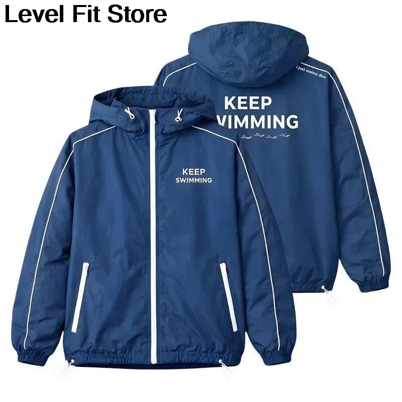Zipper Hoodie Keep Swimming Jacket Keep Swimming Hoodie Sweater Sweatshirt — image 6
