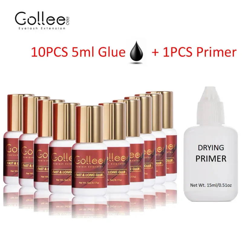 Gollee Professional Eyelash Glue Eyelash Extension Fast Drying Long Strong Lash Glue False Eye Lash Adhesive
