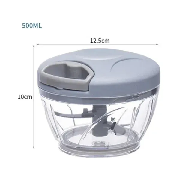 500/900ML กระเทียม Chopper คู่มือกระเทียมกดอาหารเครื่องตัดผักเครื่องบดเนื้อ Gadgets ครัวมือ Mincer กระเทียม Masher — image 12