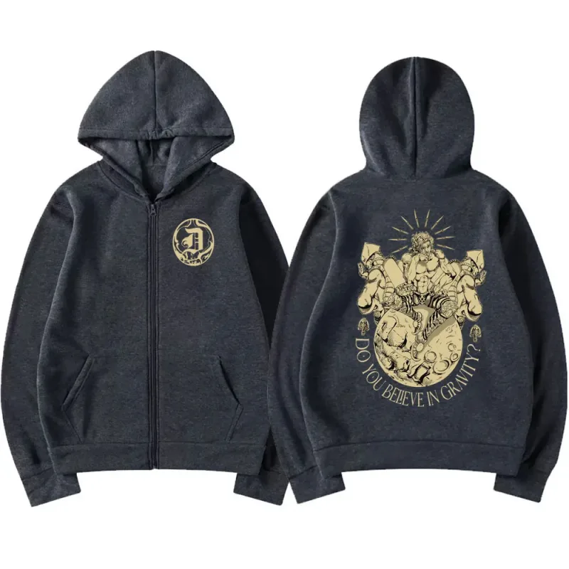 Anime Jojo Bizarre Adventure Zipper Hoodies Dio Brando Manga Zip Up Hooded Sweatshirts Men Women Fashion Casual Pullovers Coats — image 4