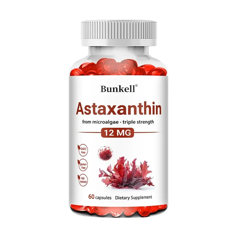 Astaxanthinové tobolky 12 mg podporuje kardiovaskulární zdraví a urychluje metabolismus podporu zdraví očí, kloubů a pokožky — image 9
