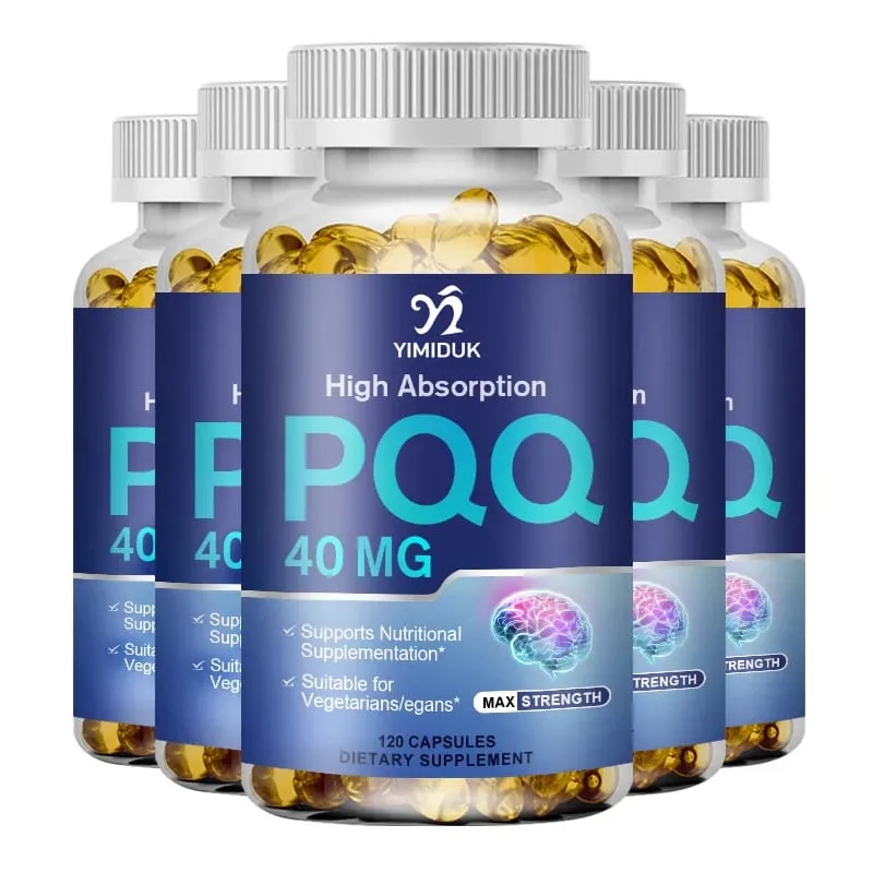 PQQ Capsules 40mg Mitochondrial Biogenesis Support Cell Brain & Heart Health Energy Boost Cognitive Function Antioxidant