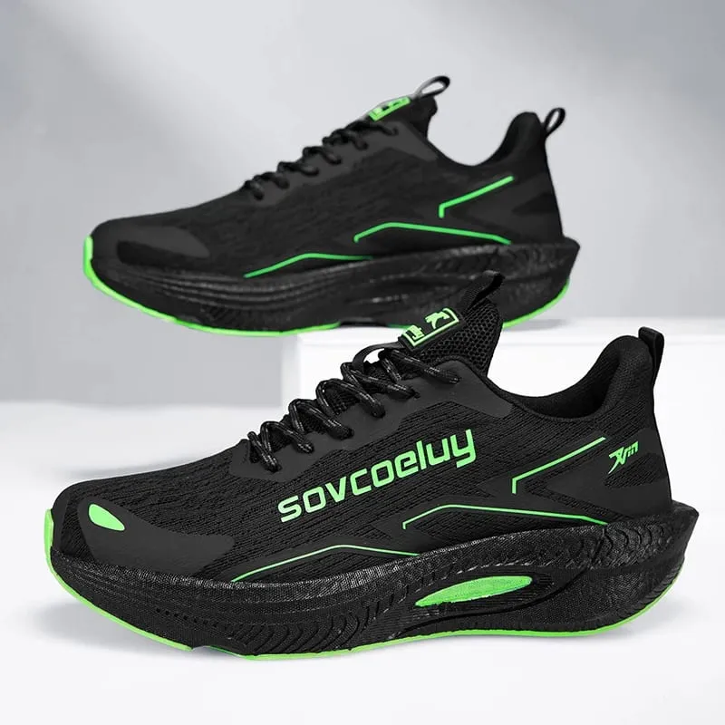 Marathon Running Shoes Carbon Board Speciality Men Sports Breathable Lightweight Women's Comfortable Athletic Nonskid Sneakers — image 3