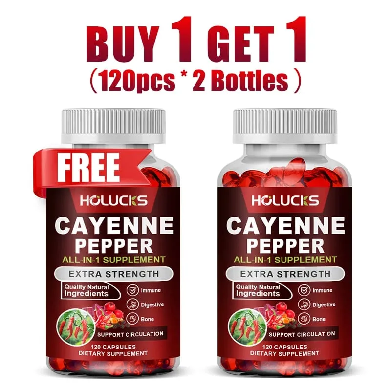 Viên nang ớt cayenne tiên tiến với Vitamin D3 & K2 hỗ trợ lưu thông sức khỏe miễn dịch & thoải mái tiêu hóa — image 10
