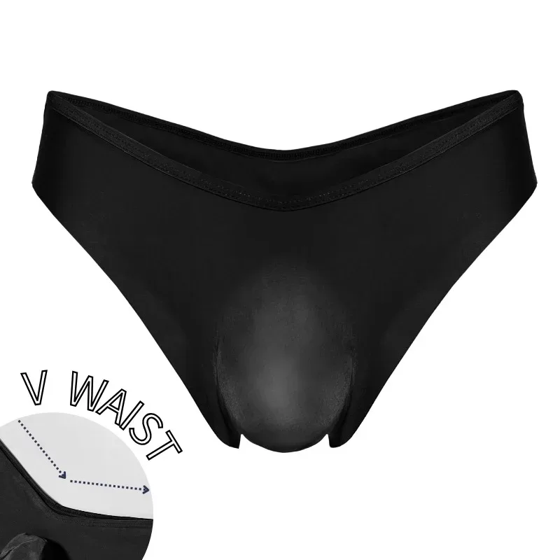 1 Piece Men's Sexy Semi Sheer V-Waist High Cut Briefs - Ultra-Thin Cool Touch Lightweight Breathable Soft Casual Men Underwear — image 4