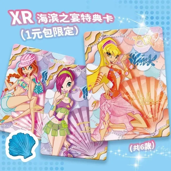 Genuine Winx Club Card Magic Bag Fairy Bag Fairy Wonderland Cards Bloom Stella Flora Anime Cards Toys Customized Birthday Gifts — image 3