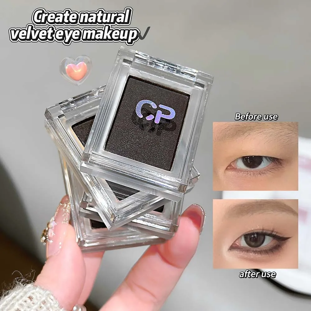 1Pc Dark Brown Eyeliner Cream Waterproof Beauty Cosmetics Long Lasting Gel Eyeshadow 2 in 1 Makeup Tool Matte Eye Liner