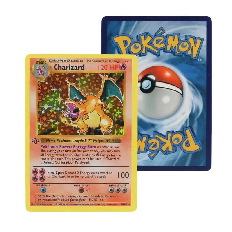 151Pcs/Box 1996 first generation Pokémon card rare Charizard Pikachu Mewtwo Blastoise Collecting card toys english version