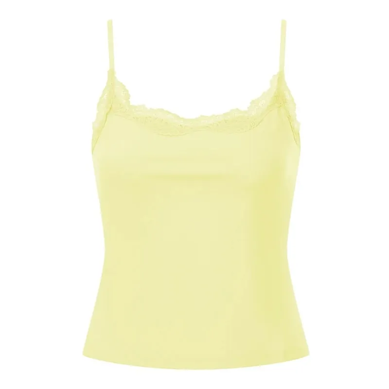Women’s Lace Trim Pink Cami Vest Spaghetti Strap Sleeveless Slim Fit Tank Top Casual Summer Daily Wear Crop Tops Streetwear — image 15