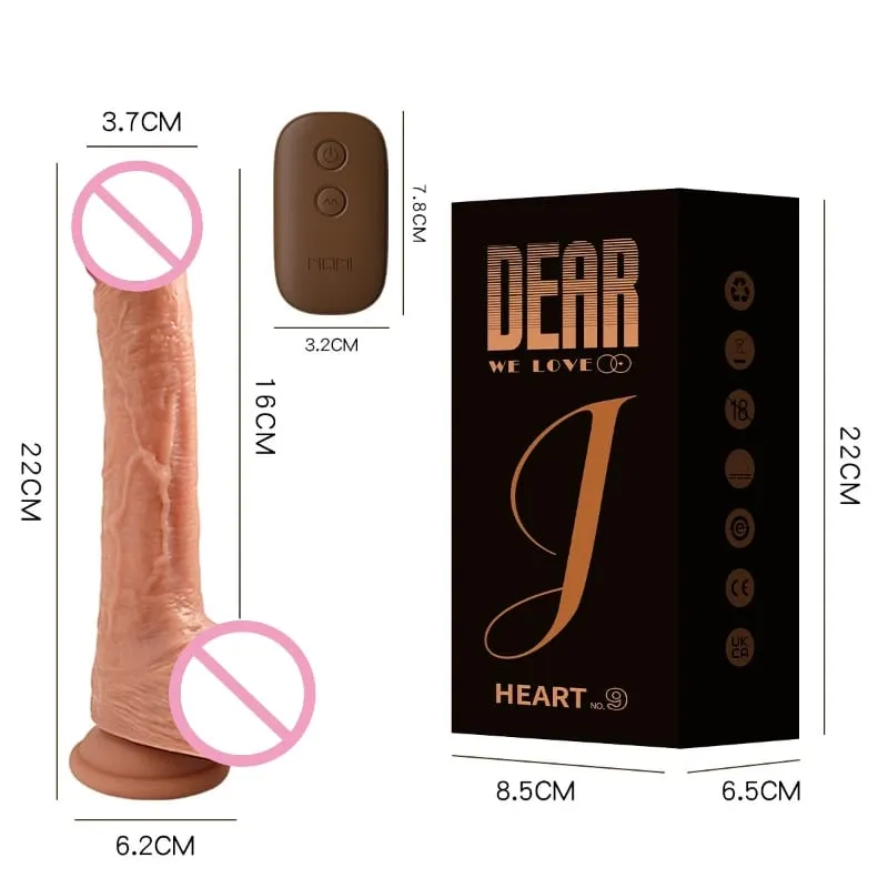 Female Realistic Dildo Soft Silicone Heating Masturbation Vibrator G-spot Vagina Anal Massager Big Dick Sex Toys For Women 18+