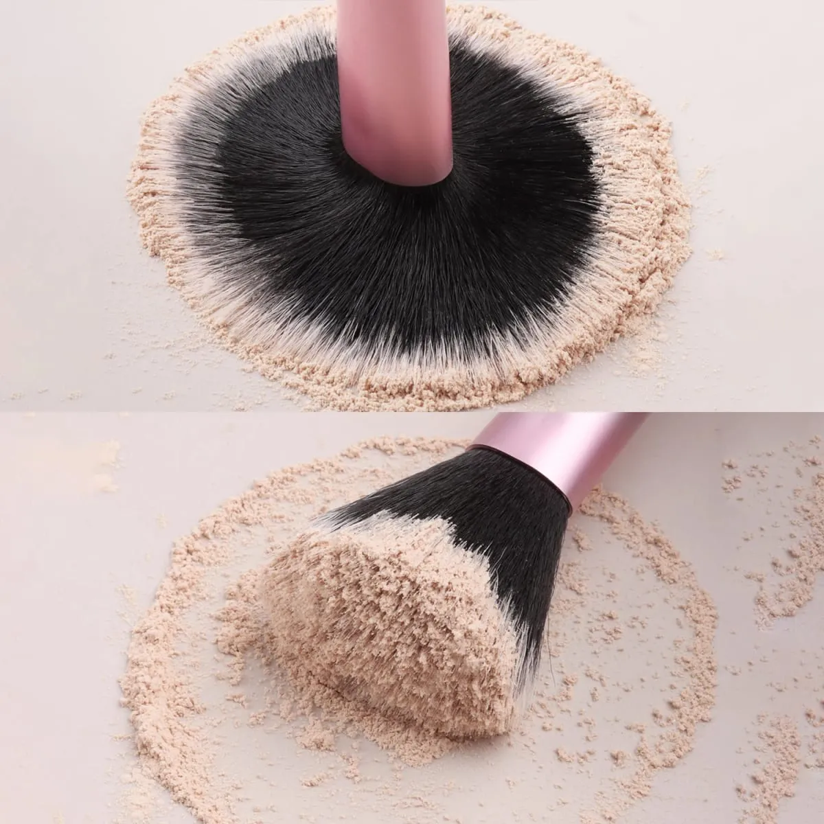 10Pcs Full Face Makeup Brush Kit Crocodile Grain Zipper Bag Powder Contour Shadow Brow Eyelash Cosmetic Brushes