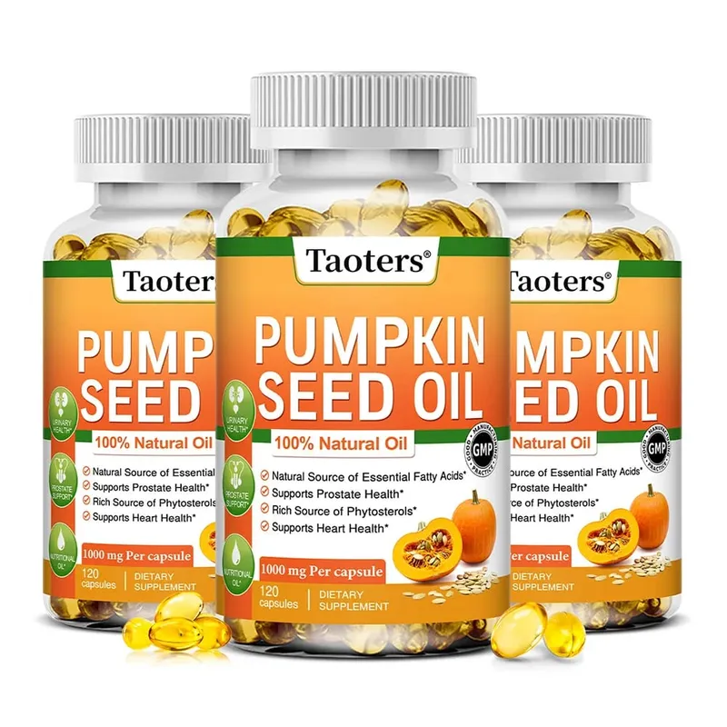 Pumpkin Seed Oil Capsules - Promotes Hair Growth Urinary Tract and Prostate Health Cardiovascular Support | Non-GMO — image 9