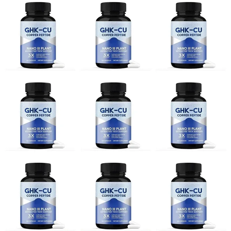 GHK-Cu Copper Peptide Capsules for Skin Repair Support Collagen Metabolism Support and Antioxidant Protection - 120 Capsules