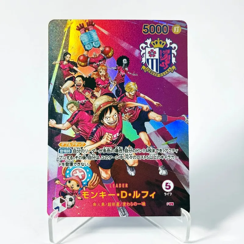 One Piece US College Basketball Luffy Promo Card Straw Hat Crew Anime Collectibles Replica High Quality Cards Foil Texture Card — image 12