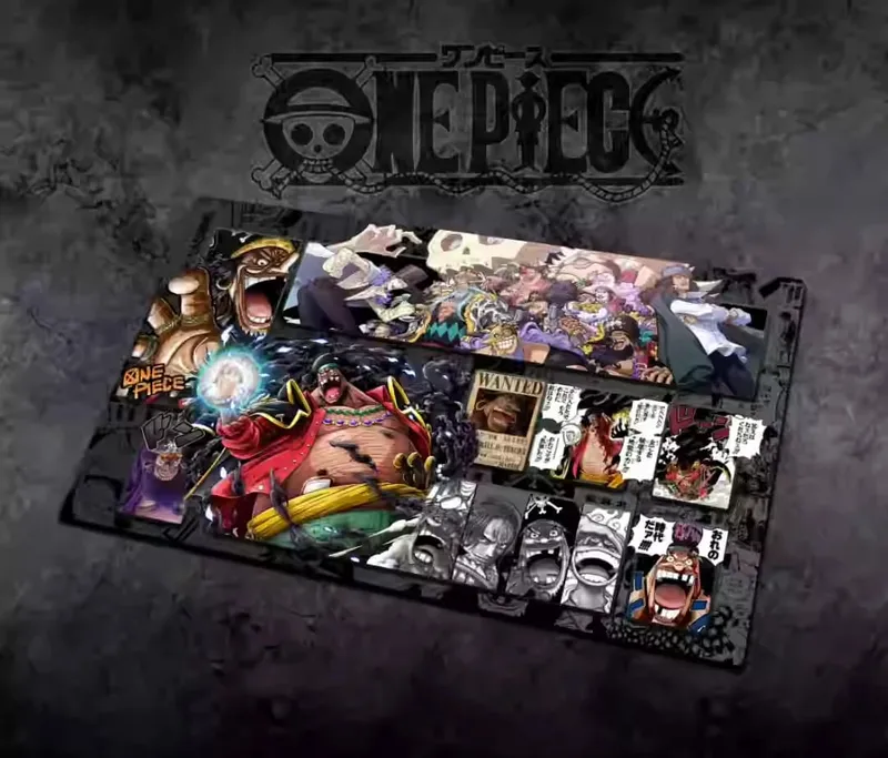 60*35cm Anime One Piece OPCG GAME Card Siri Komik PlayMat Empat Maharaja Baharu Mengajar Shankusu Buggy Luffy Mainan Koleksi Helikopter — image 9