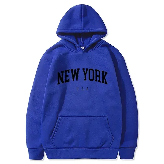 Women New York U.S.A City Hoodies Fashion Letter Printed Graphic Sweatshirts Loose CasuaMen l Harajuku Hooded Pullover Sportwear — image 46