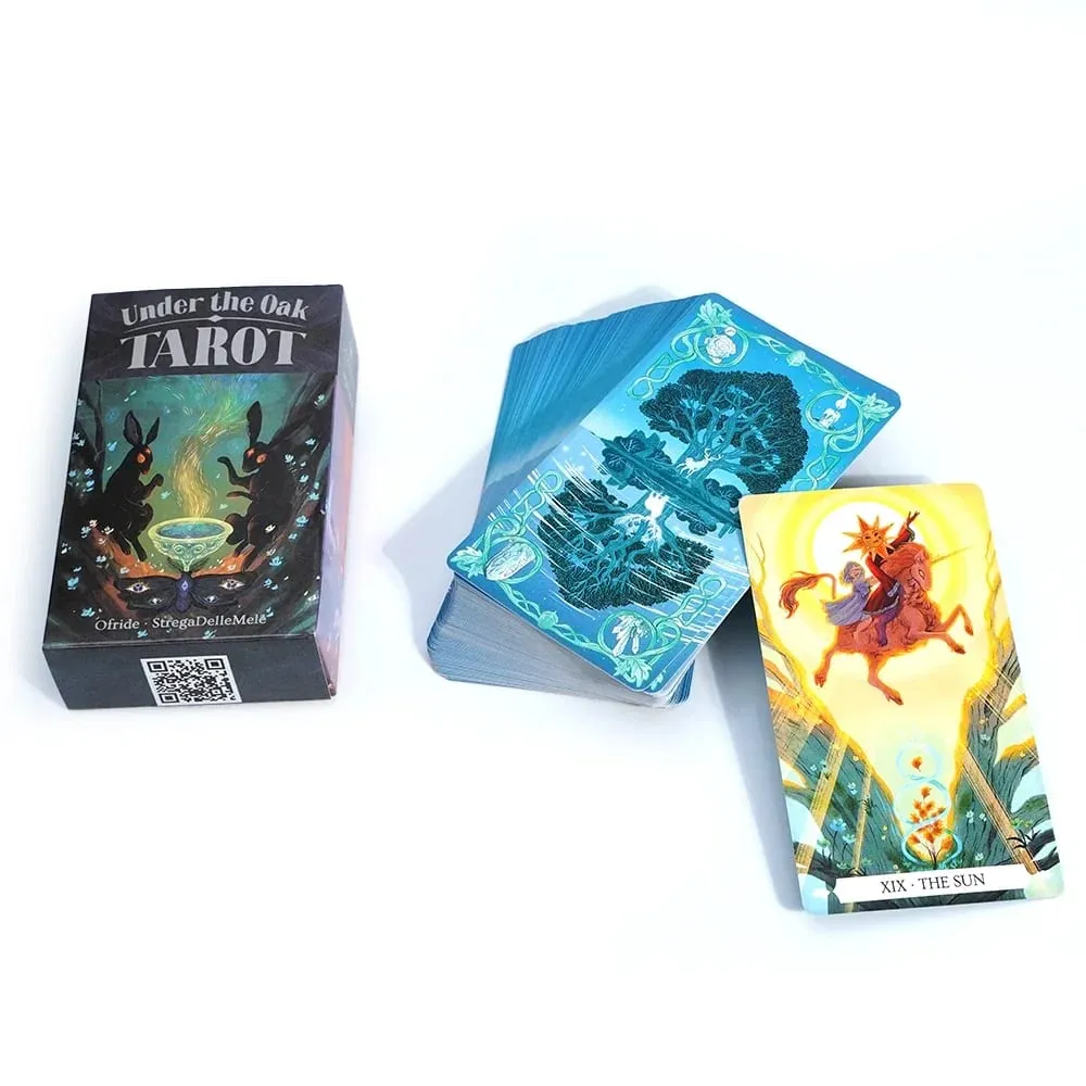 Under The Oak 78pcs Tarot Cards Tarot Deck Unique Divination Board Playing Game Combining Fact & Fiction for Insightful Readings — image 1