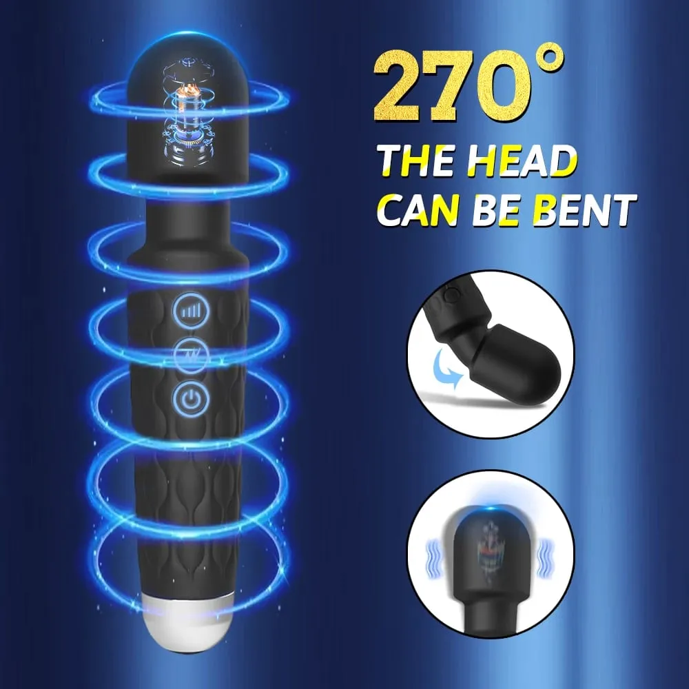強力なバイブレーター女性の魔法の杖 USB 充電式防水マッサージャークリトリス G スポットバイブレーター大人のおもちゃ大人に適した — image 3